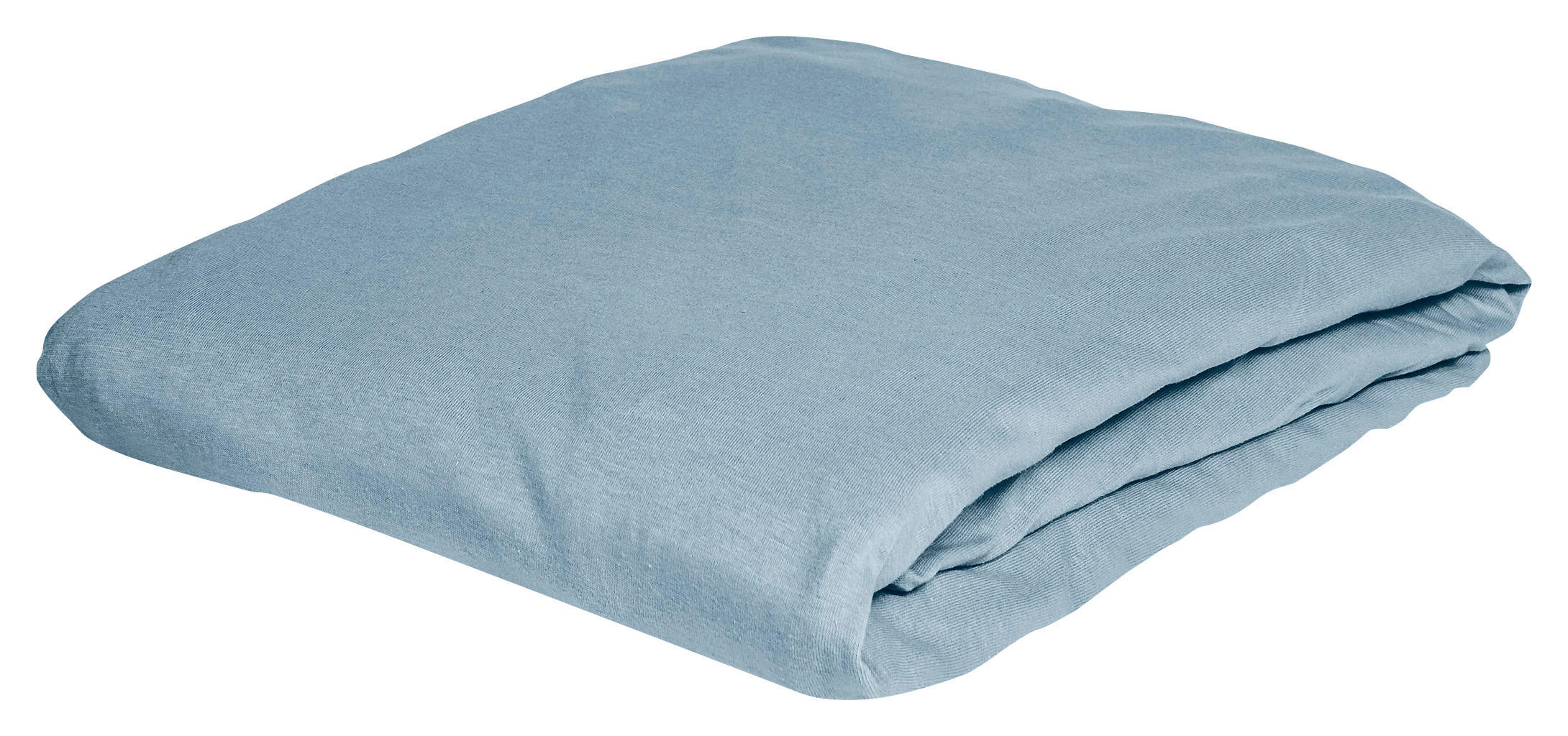 SPANNBETTTUCH Biber  - Blaugrau, KONVENTIONELL, Textil (150/200cm) - Bierbaum