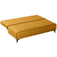 SCHLAFSOFA Flachgewebe Gelb  - Gelb/Hellgrau, MODERN, Textil/Metall (197/88/89cm) - Novel