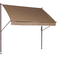 MARKISE - Taupe/Braun, Basics, Textil/Metall (250/225-275/150cm) - Boxxx