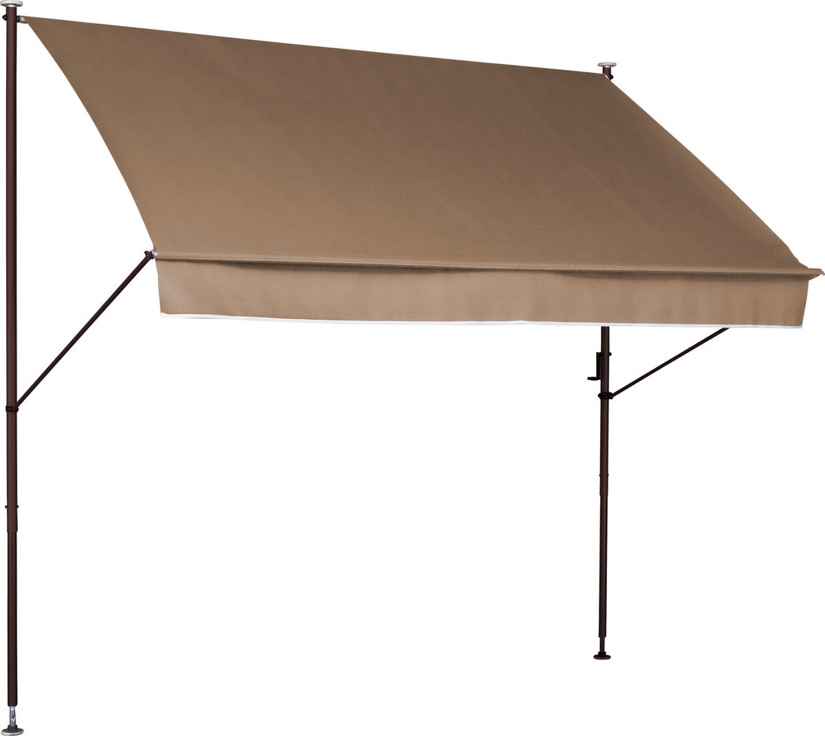MARKISE - Taupe/Braun, Basics, Textil/Metall (250/225-275/150cm) - Boxxx