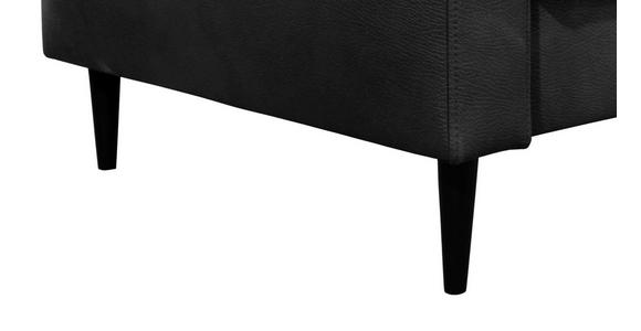 3-SITZER-SOFA in Lederlook Grau - Schwarz/Grau, KONVENTIONELL, Holz/Textil (228/96/97cm) - Carryhome