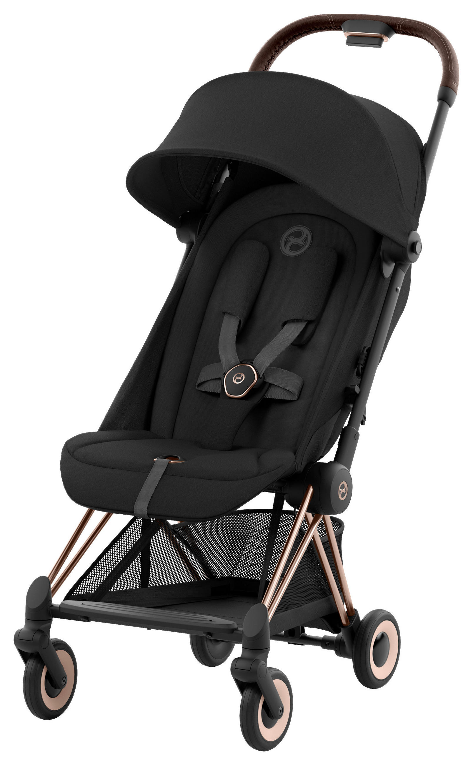 BUGGY Coya  - Roségold/Schwarz, Basics, Kunststoff/Textil (79/44/105cm) - cybex PLATINUM