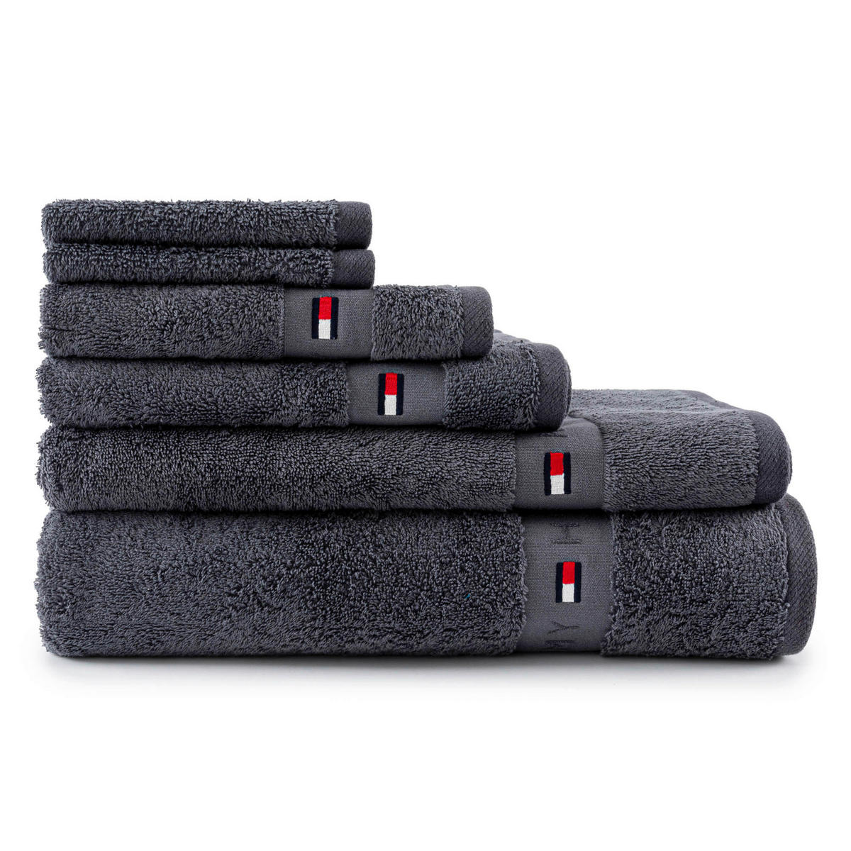 PROSOP DE DUȘ 70/140 cm gri închis  - gri închis, Basics, textil (70/140cm) - Tommy Hilfiger