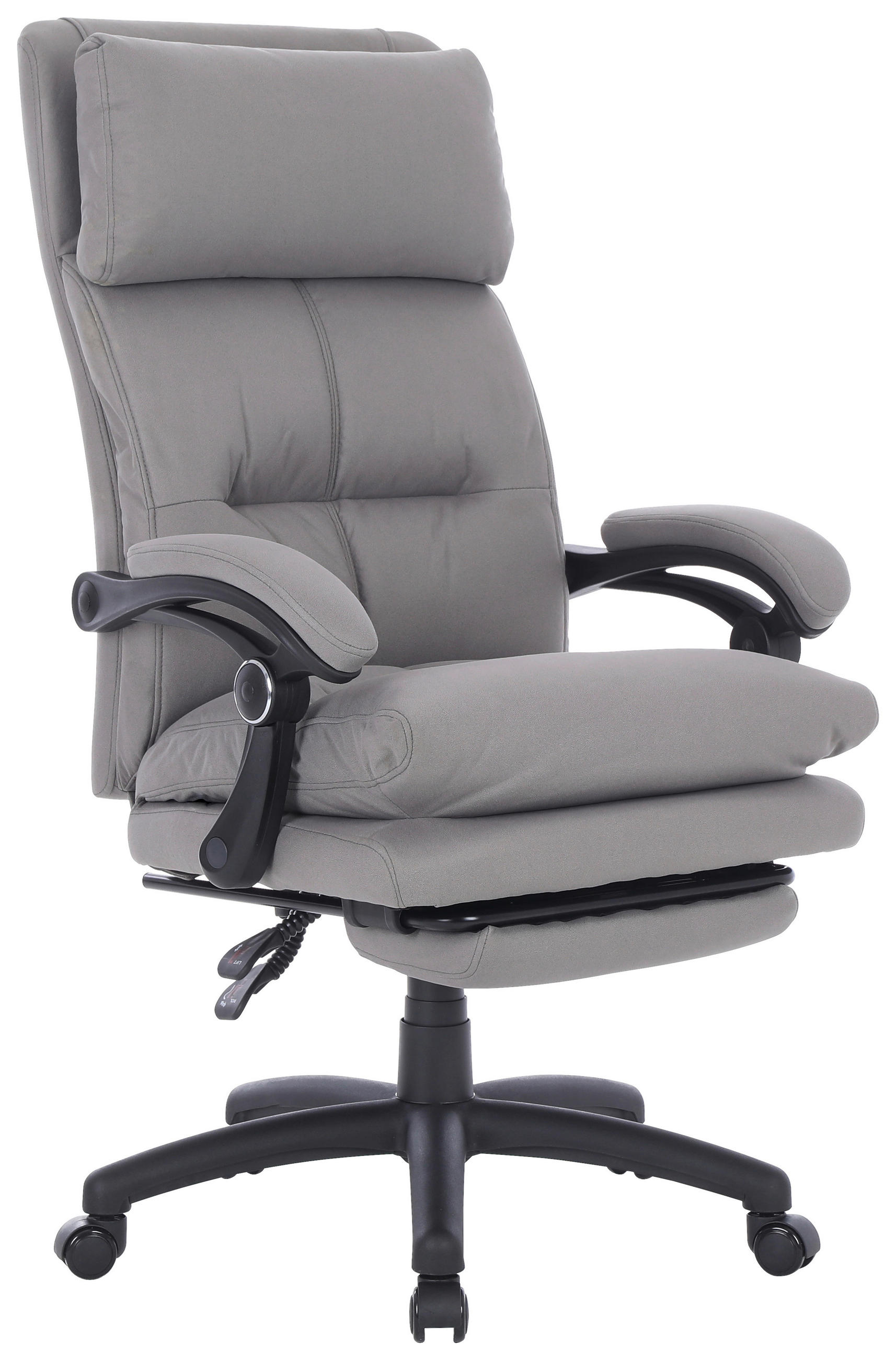 DIREKTORSKA STOLICA  siva   - siva/crna, Moderno, metal/tekstil (66/116-124/71.5cm) - MID.YOU