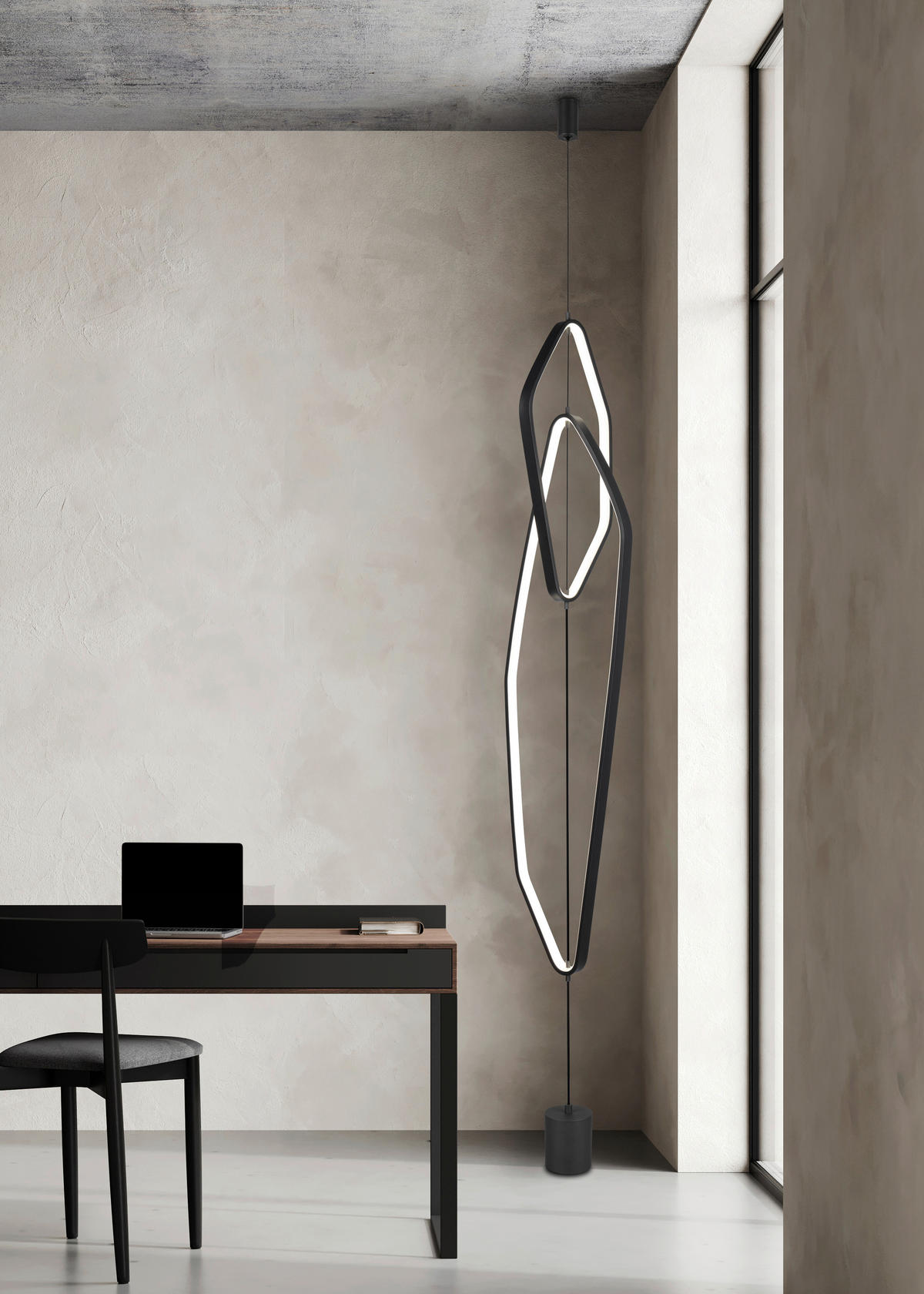 LED-STEHLEUCHTE 28/26/140 cm    - Schwarz, Design, Metall (28/26/140cm)