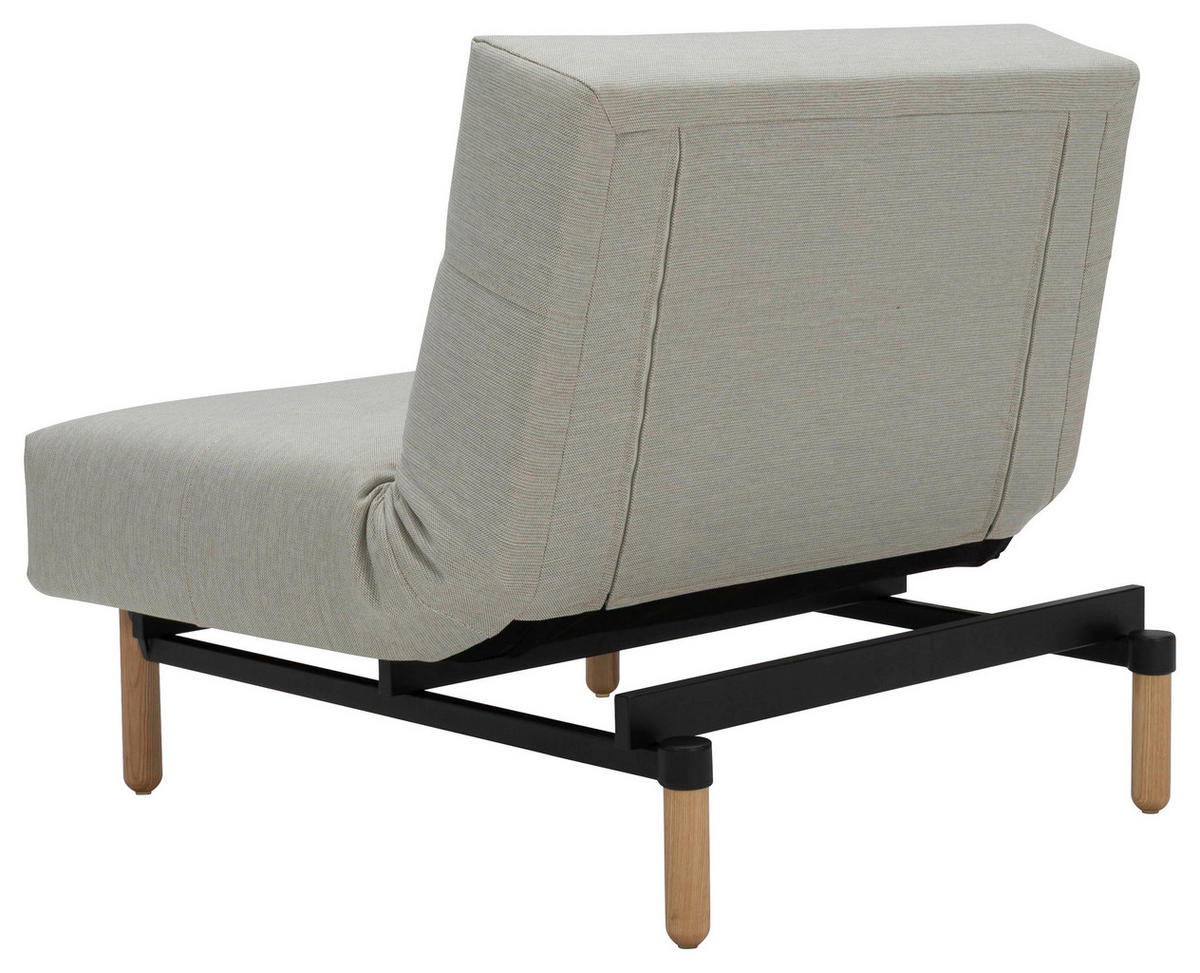 SESSEL in Flachgewebe Naturfarben  - Eichefarben/Naturfarben, Design, Holz/Textil (90/77/91cm) - Niels Andersson