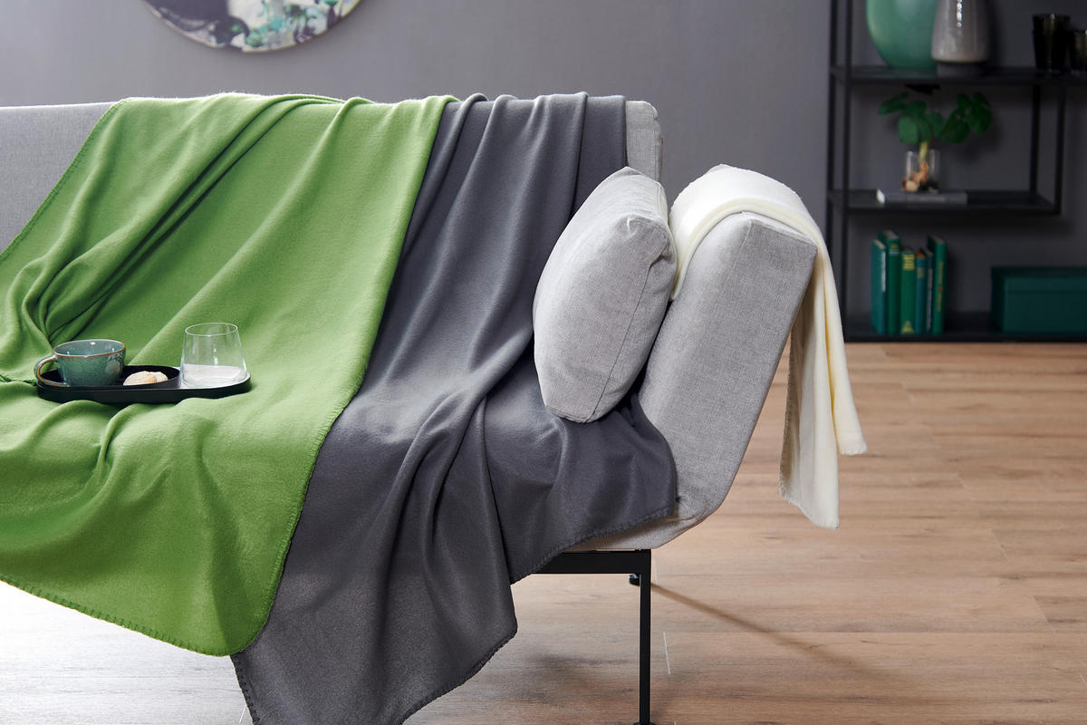 POKRIVAČ OD FLISA 125/150 cm zelena  - zelena, Osnovno, tekstil (125/150cm) - Boxxx