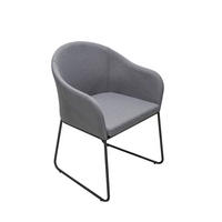 GARTENSTUHL-SET Metall, Textil Anthrazit, Dunkelgrau  - Dunkelgrau/Anthrazit, Basics, Textil/Metall (63/95/54cm) - Gardenson