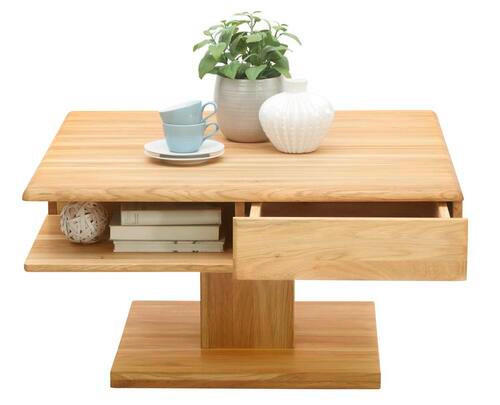 TABLE BASSE in Holz 80/80/47 cm  - Eichefarben, Konventionell, Holz (80/80/47cm) - Linea Natura