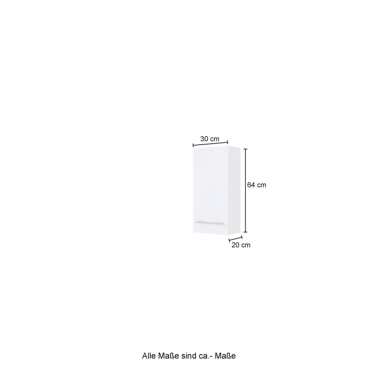 BADEZIMMERREGAL 30/64/18 cm  - Grau, KONVENTIONELL, Holzwerkstoff (30/64/18cm) - Xora