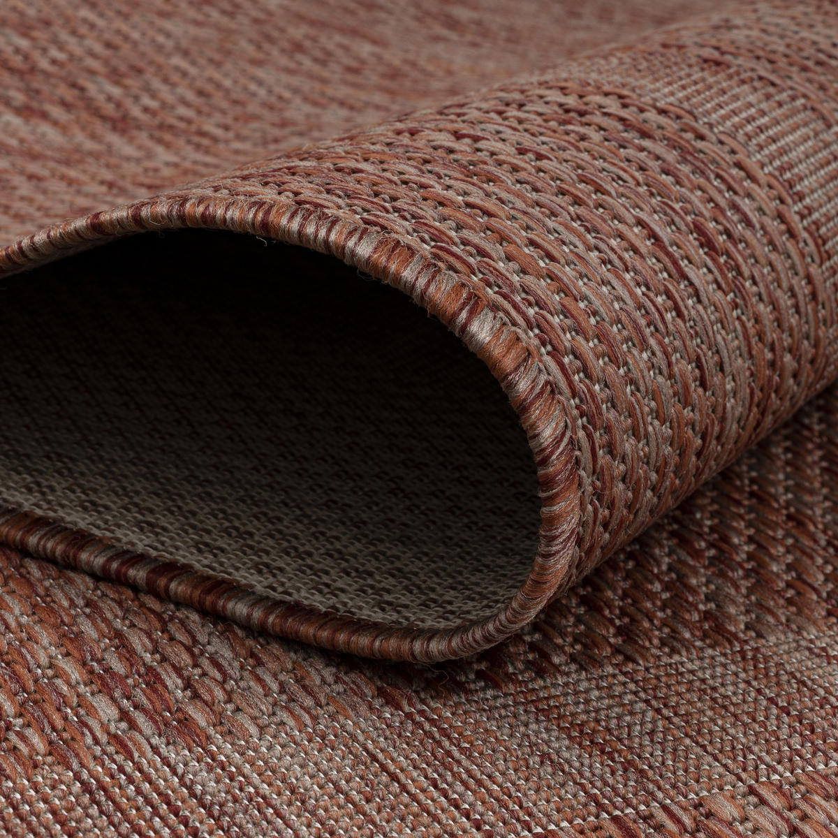 FLATVÄVD MATTA 120/170 cm Relax  - röd, Basics, textil (120/170cm) - Novel