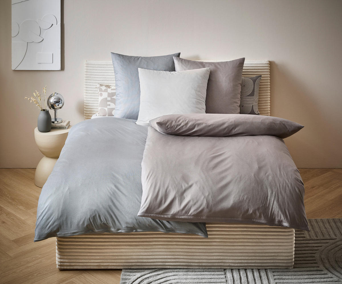 BETTWÄSCHE Interlock-Jersey 135/200 cm  - Taupe, Basics, Textil (135/200cm) - Estella