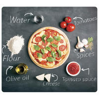 HERDABDECKPLATTE 3659813  - Multicolor/Schwarz, Basics, Glas (56/50/1,4cm) - Kesper