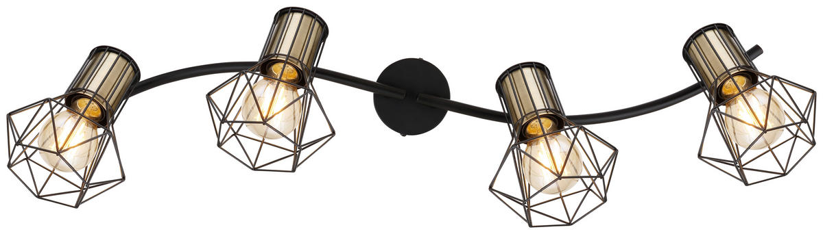SPOTLIGHT 80/22,5 cm   - mässingsfärgad/svart, Trend, metall (80/22,5cm) - Globo