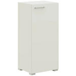 KOMMODE  in 50/108/41,9 cm  - Edelstahlfarben/Weiß, Design, Holzwerkstoff/Metall (50/108/41,9cm) - Cantus