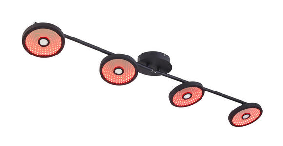 LED-STRAHLER 128/17/14 cm - Schwarz, LIFESTYLE, Kunststoff/Metall (128/17/14cm) - Novel