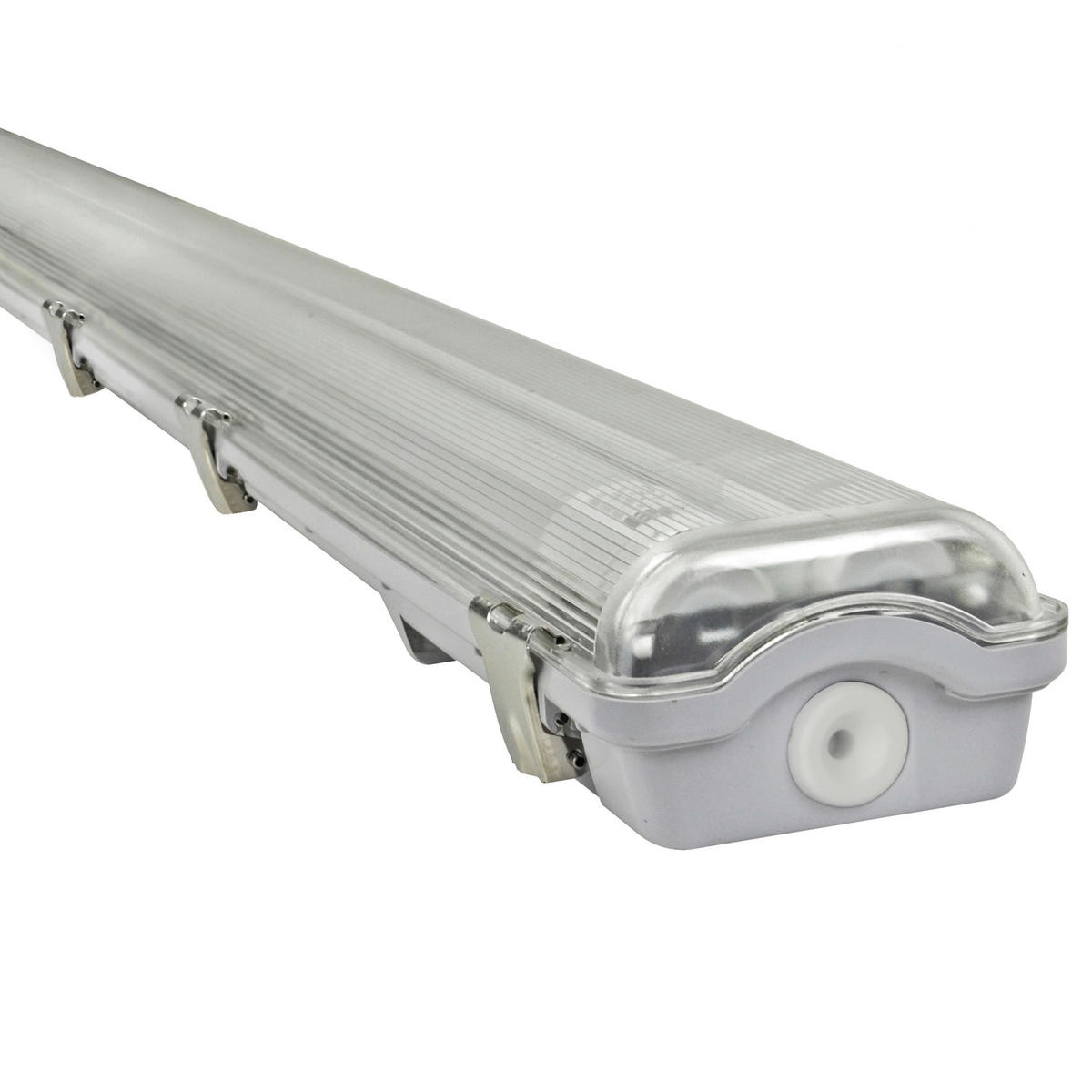 LED-DECKENLEUCHTE 126,8/8,8/5,2 cm  - Grau, Basics, Kunststoff (126,8/8,8/5,2cm)