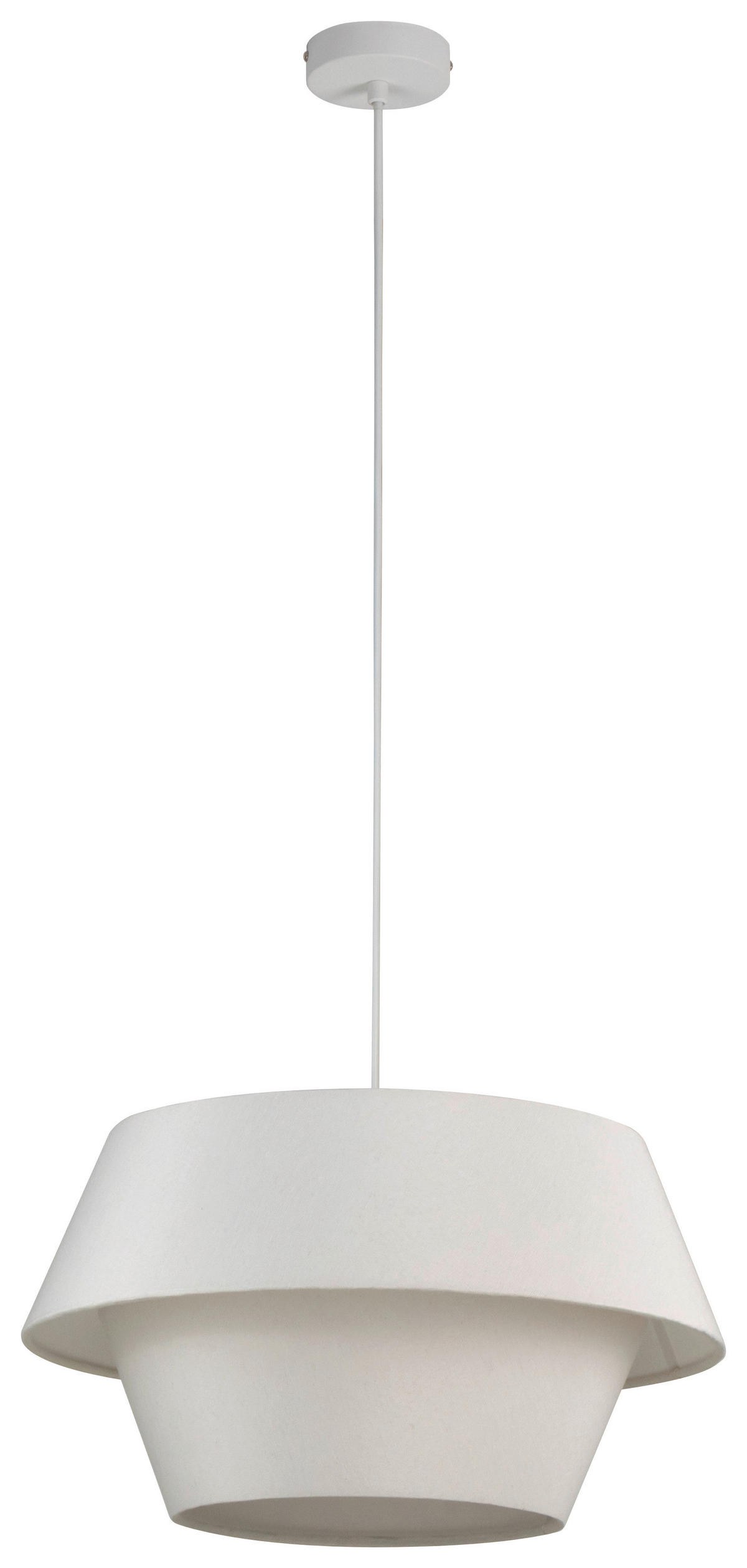 HÄNGELEUCHTE 45/130 cm  - Weiß, Trend, Kunststoff/Textil (45/130cm) - Collett's Monde