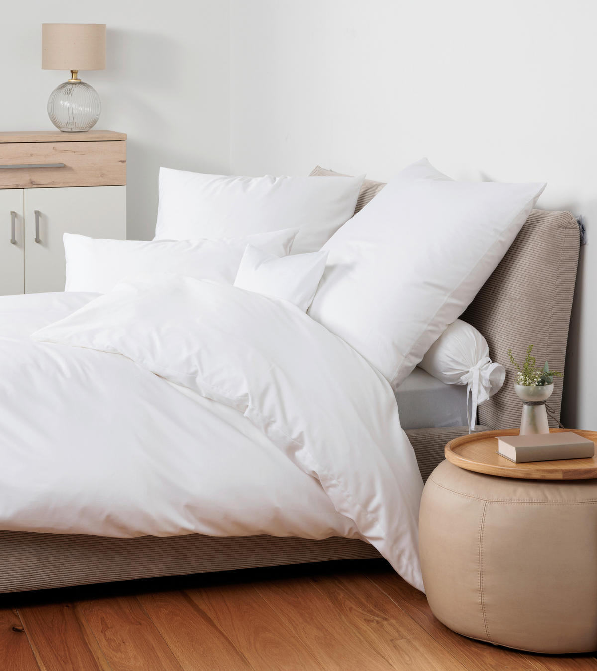 POSTELJINA 200/200 cm   - bijela, Basics, tekstil (200/200cm) - Janine