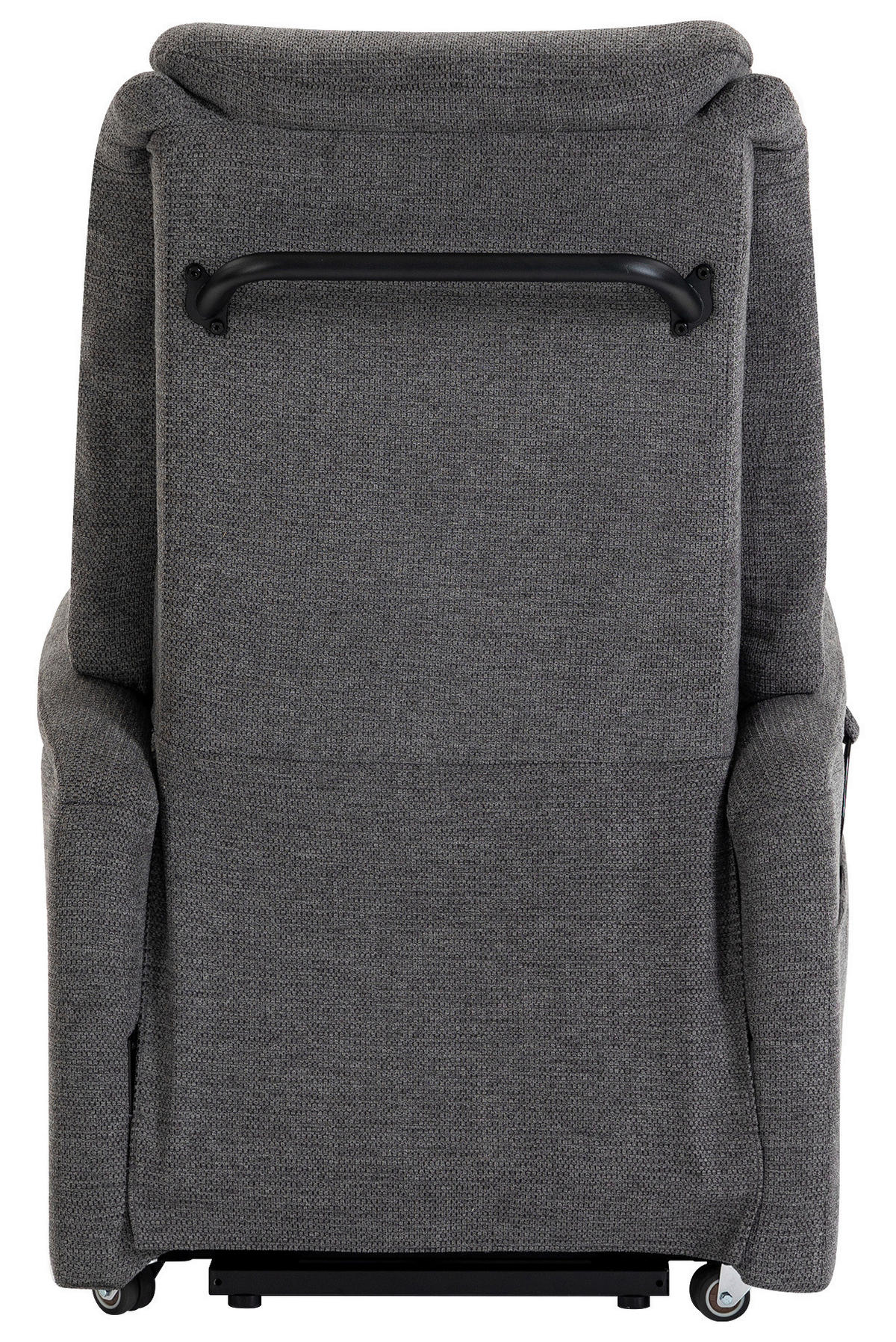 FERNSEHSESSEL  mit Aufstehhilfe Webstoff Dunkelgrau  - Dunkelgrau/Schwarz, KONVENTIONELL, Textil (77/115/90cm) - Cantus