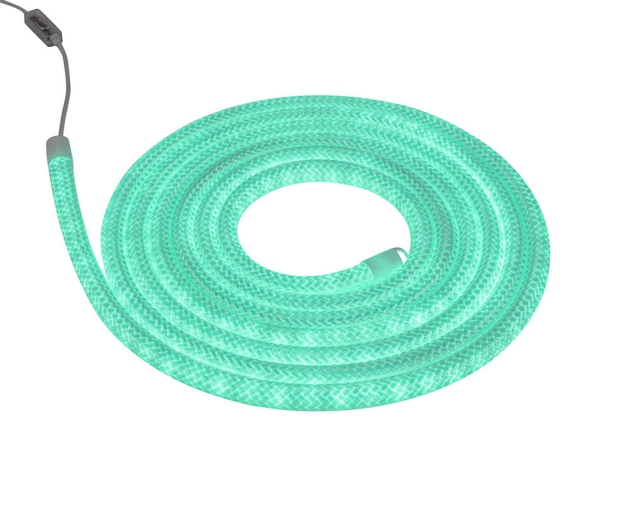 LED-DEKOLEUCHTE 500 cm  - Transparent/Weiß, Trend, Kunststoff/Textil (500cm) - Novel