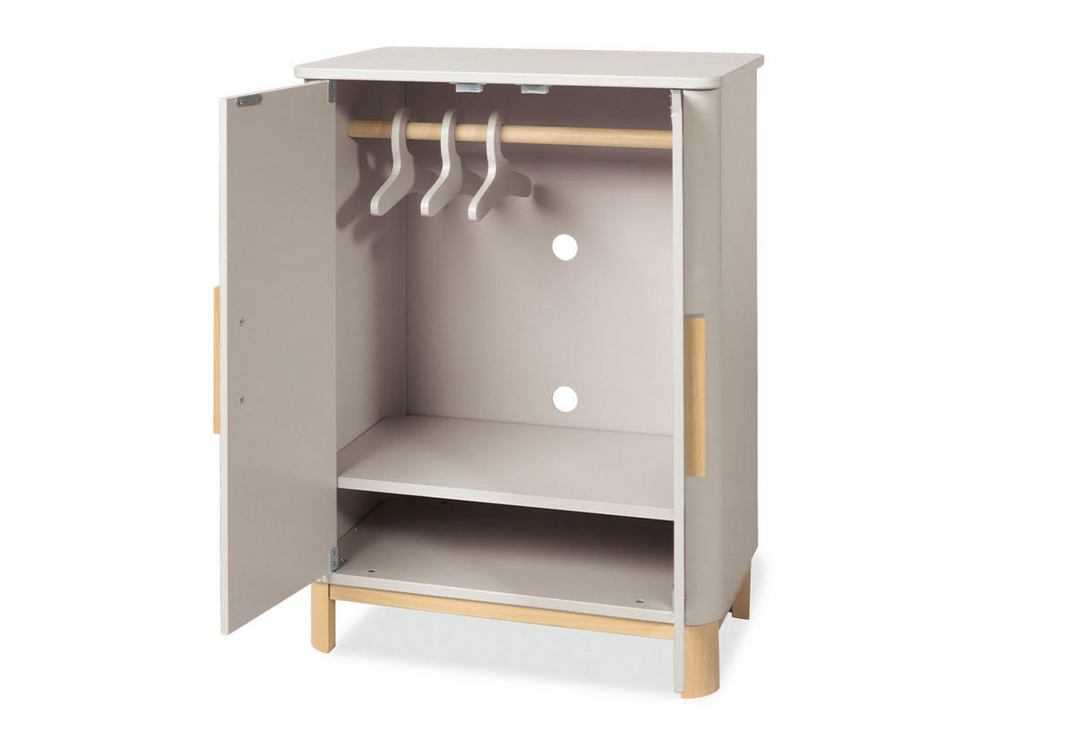 PUPPENKLEIDERSCHRANK MALEA  - Beige/Naturfarben, Basics, Holz (48/65/30cm) - Pinolino
