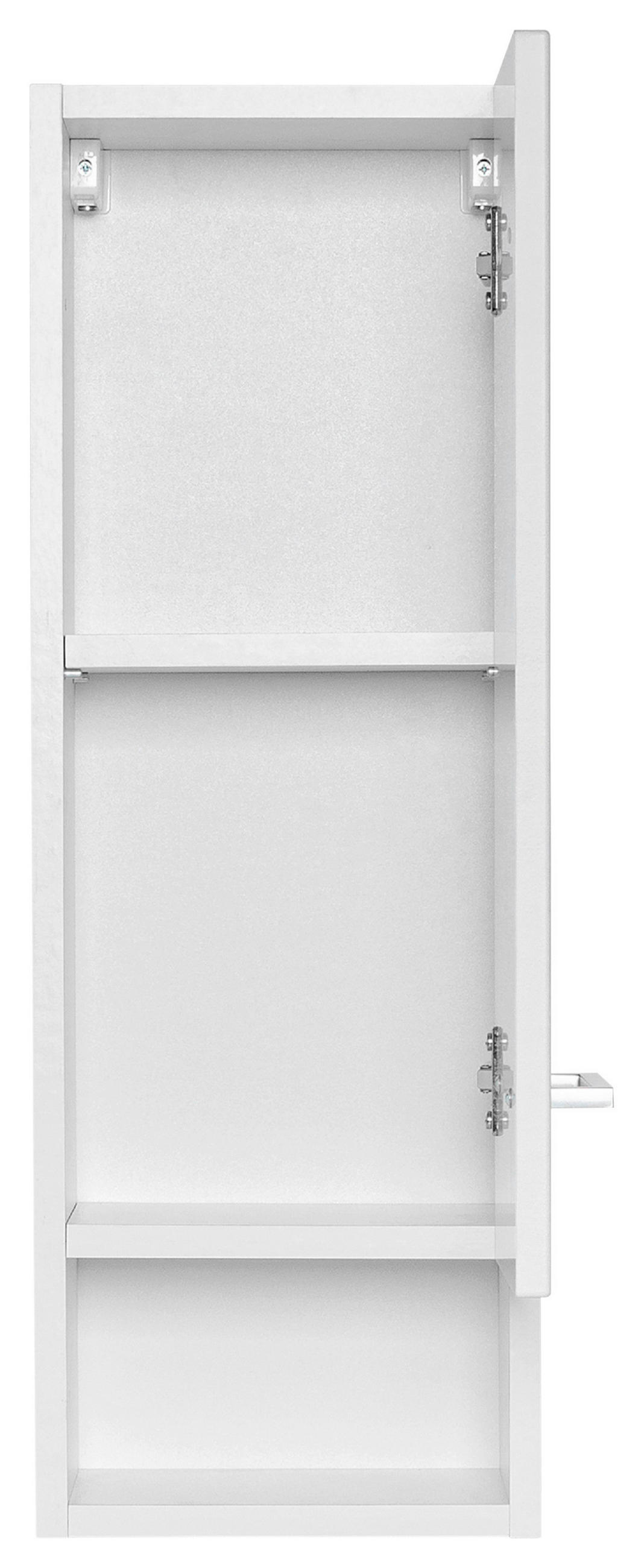 HÄNGESCHRANK 25/71/20 cm  - Silberfarben/Weiß, MODERN, Holzwerkstoff/Metall (25/71/20cm) - Held