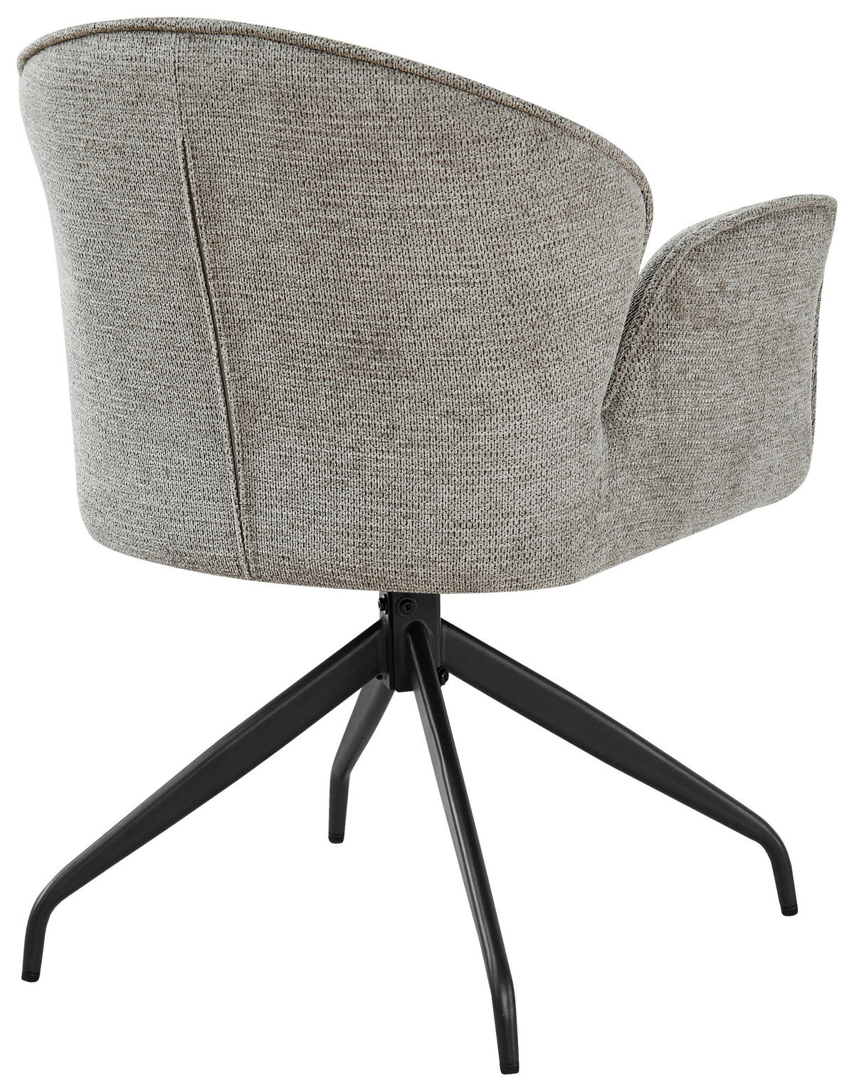 ARMLEHNSTUHL  in Eisen Webstoff  - Schwarz/Grau, MODERN, Holz/Textil (60/86/61cm) - MID.YOU