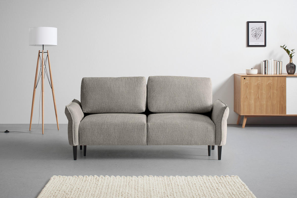 3-SITS SOFFA i vävt tyg mörkgrå  - mörkgrå/svart, Modern, trä/textil (183/85/92cm) - MID.YOU