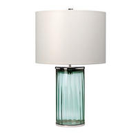TISCHLEUCHTE - Grün/Nickelfarben, Design, Glas/Textil (35.5/60.4cm) - Elstead Lighting
