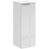 MIDISCHRANK 30,2/82,6/32 cm  - Silberfarben/Weiß, MODERN, Glas/Holzwerkstoff (30,2/82,6/32cm) - Voleo