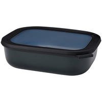 DÓZA NA POTRAVINY  - priehľadné/čierna, Konventionell, plast (25/7/20cm) - Mepal