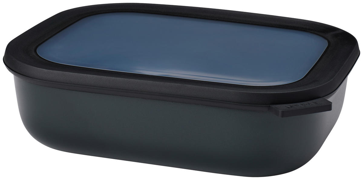 DÓZA NA POTRAVINY  - priehľadné/čierna, Konventionell, plast (25/7/20cm) - Mepal