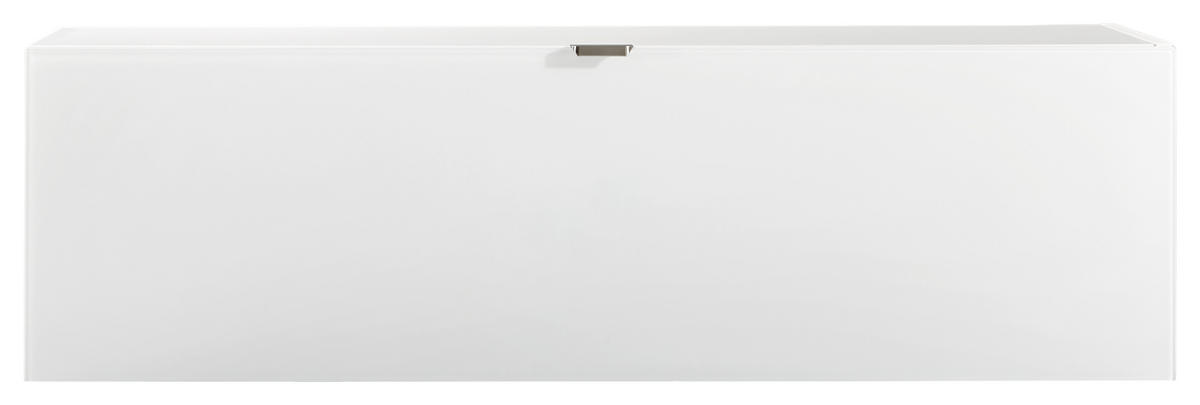 HÄNGEELEMENT in Weiss   - Weiss/Edelstahlfarben, Design, Glas/Holzwerkstoff (109,7/32/29cm) - Hom`in