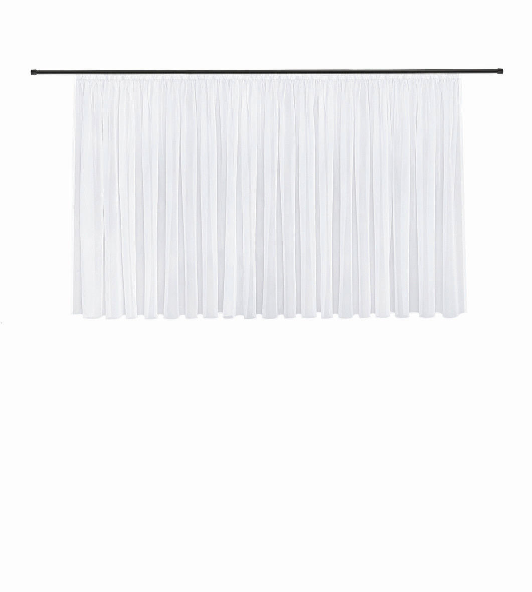 FERTIGSTORE  transparent  450/150 cm   - Weiß, Basics, Textil (450/150cm)