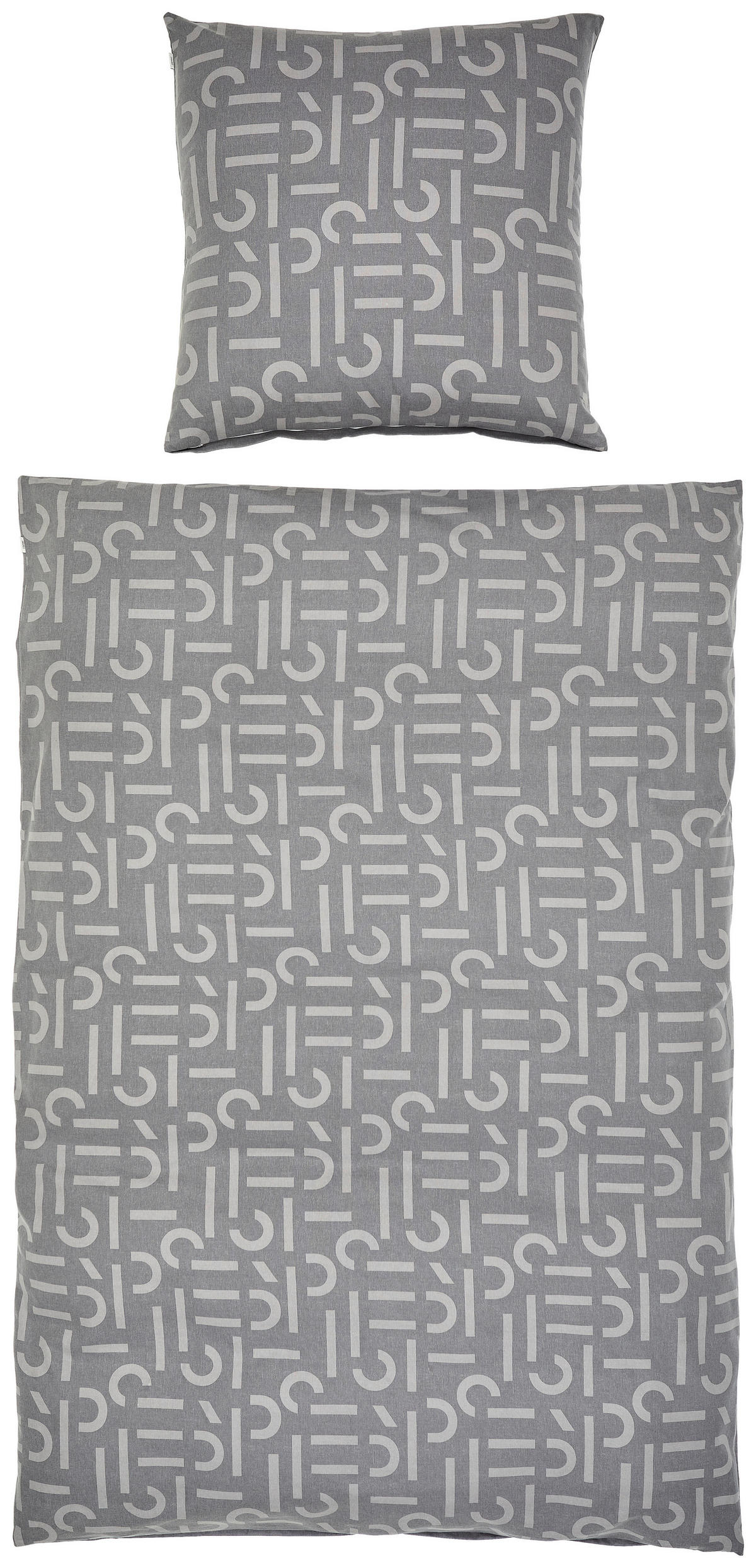 OBOUSTRANNÉ POVLEČENÍ, flanel, antracitová, šedá, 135/200 cm - šedá/antracitová, Basics, textil (135/200cm) - Esprit