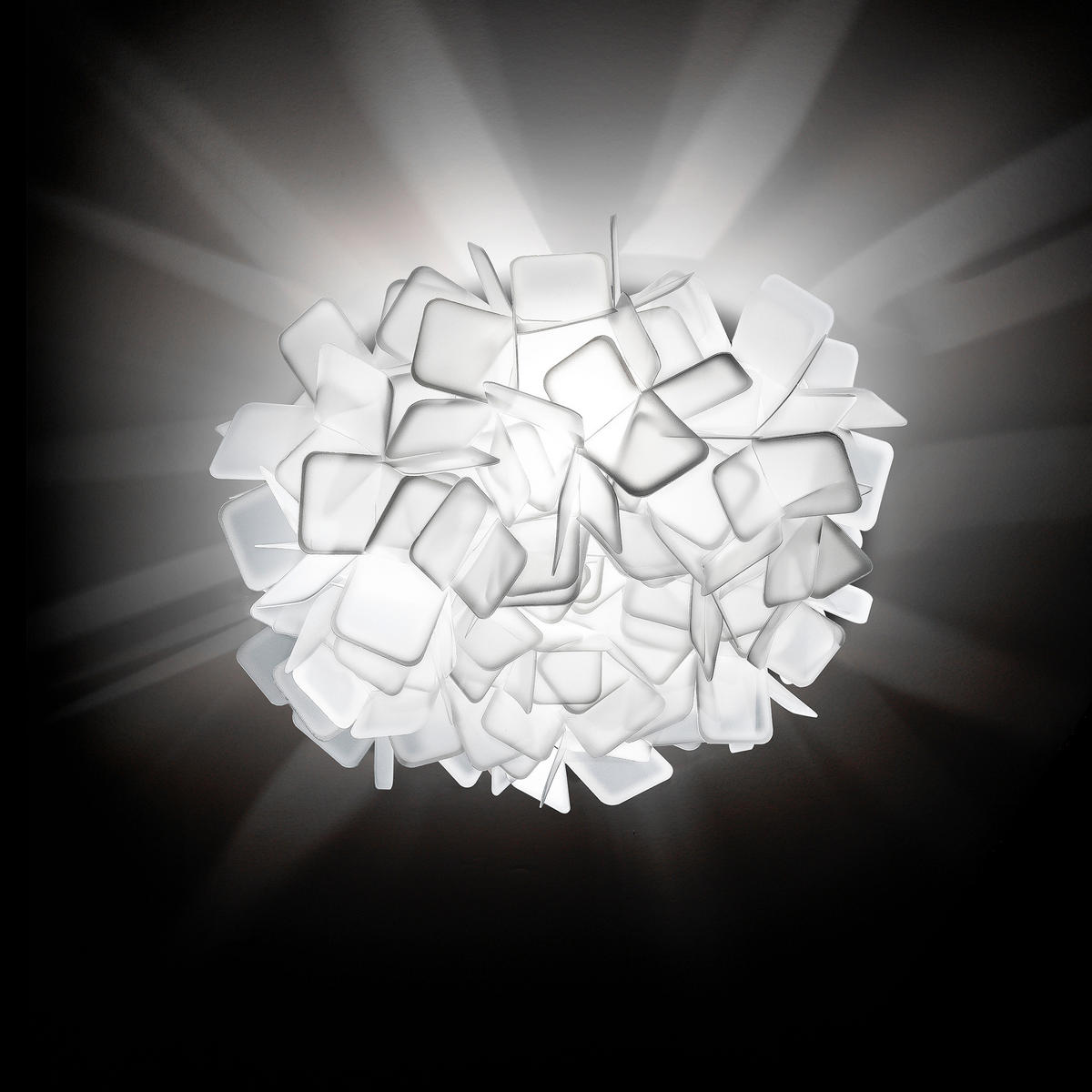 DECKENLEUCHTE CLIZIA 53/20 cm   - Weiß, Design, Kunststoff (53/20cm) - Slamp