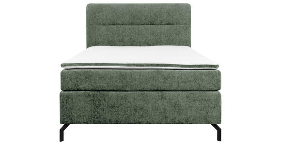 BOXSPRINGBETT 140/200 cm in Mintgrün - Schwarz/Mintgrün, Design, Textil/Metall (140/200cm) - Esposa
