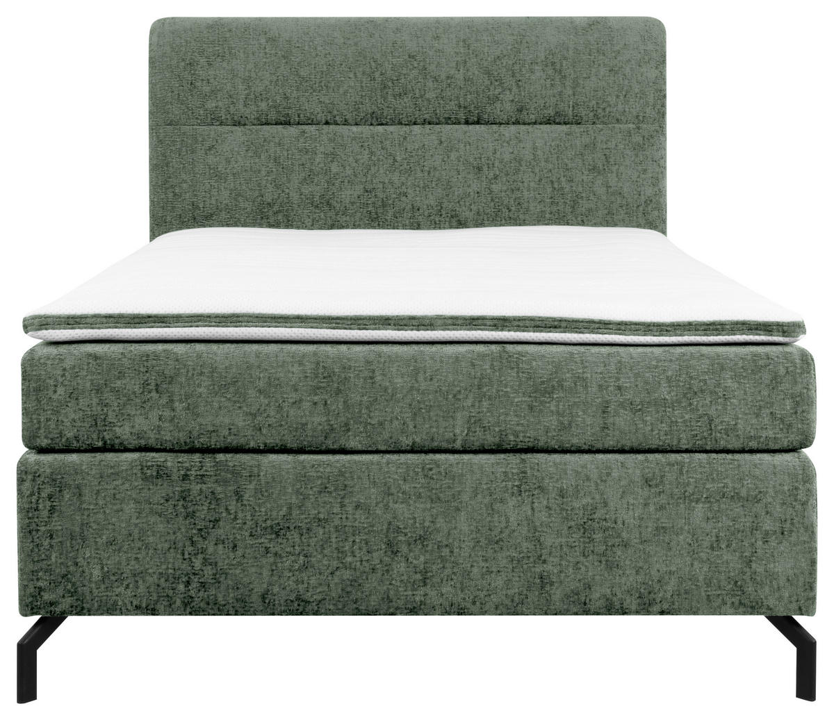 BOXSPRINGBETT 140/200 cm  in Mintgrün  - Schwarz/Mintgrün, Design, Textil/Metall (140/200cm) - Esposa