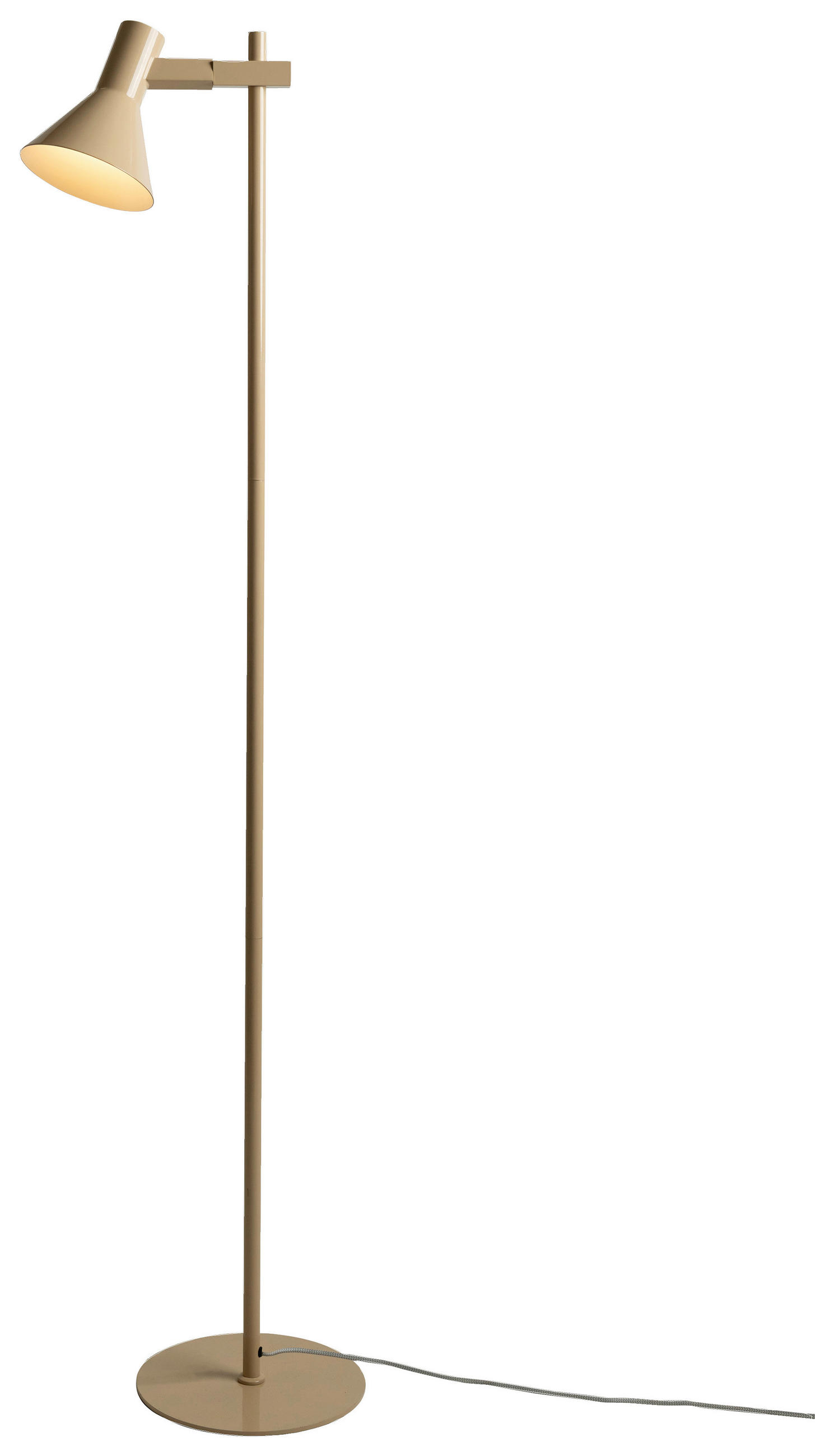 STOJACÍ LAMPA, 37/146 cm  - béžová, Design, kov (37/146cm) - It's about Romi
