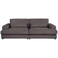 MEGASOFA Cord Anthrazit  - Anthrazit/Schwarz, MODERN, Kunststoff/Textil (260/85/112cm) - Lomoco