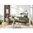 ECKSOFA Olivgrün Flachgewebe  - Eichefarben/Olivgrün, Design, Holz/Textil (189/236cm) - Valnatura