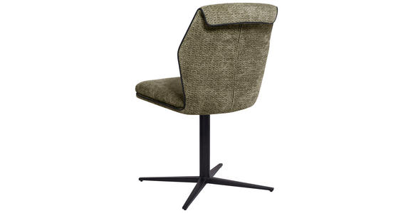 STUHL - Schwarz/Grün, Design, Textil/Metall (48/88/63cm) - Novel