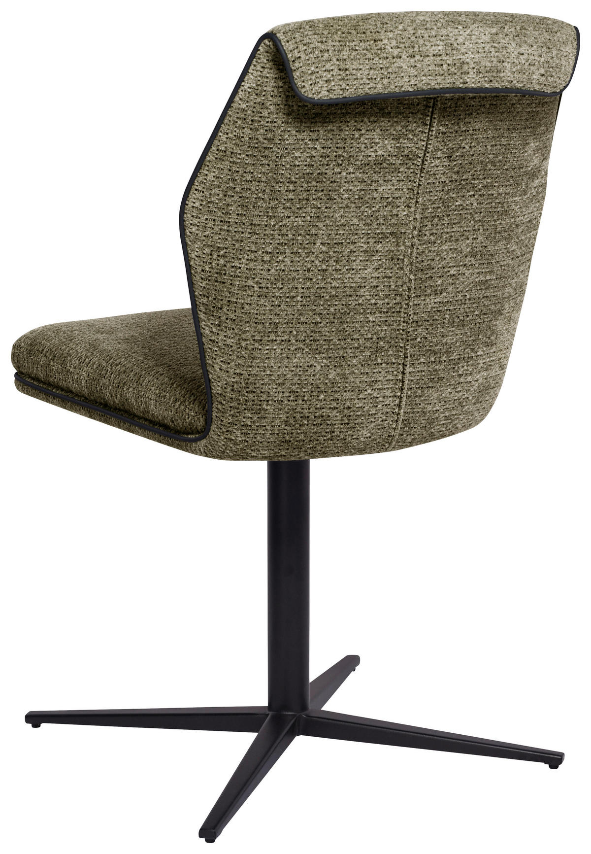 STOL, kovina, tekstil zelena  - črna/zelena, Design, kovina/tekstil (48/88/63cm) - Novel