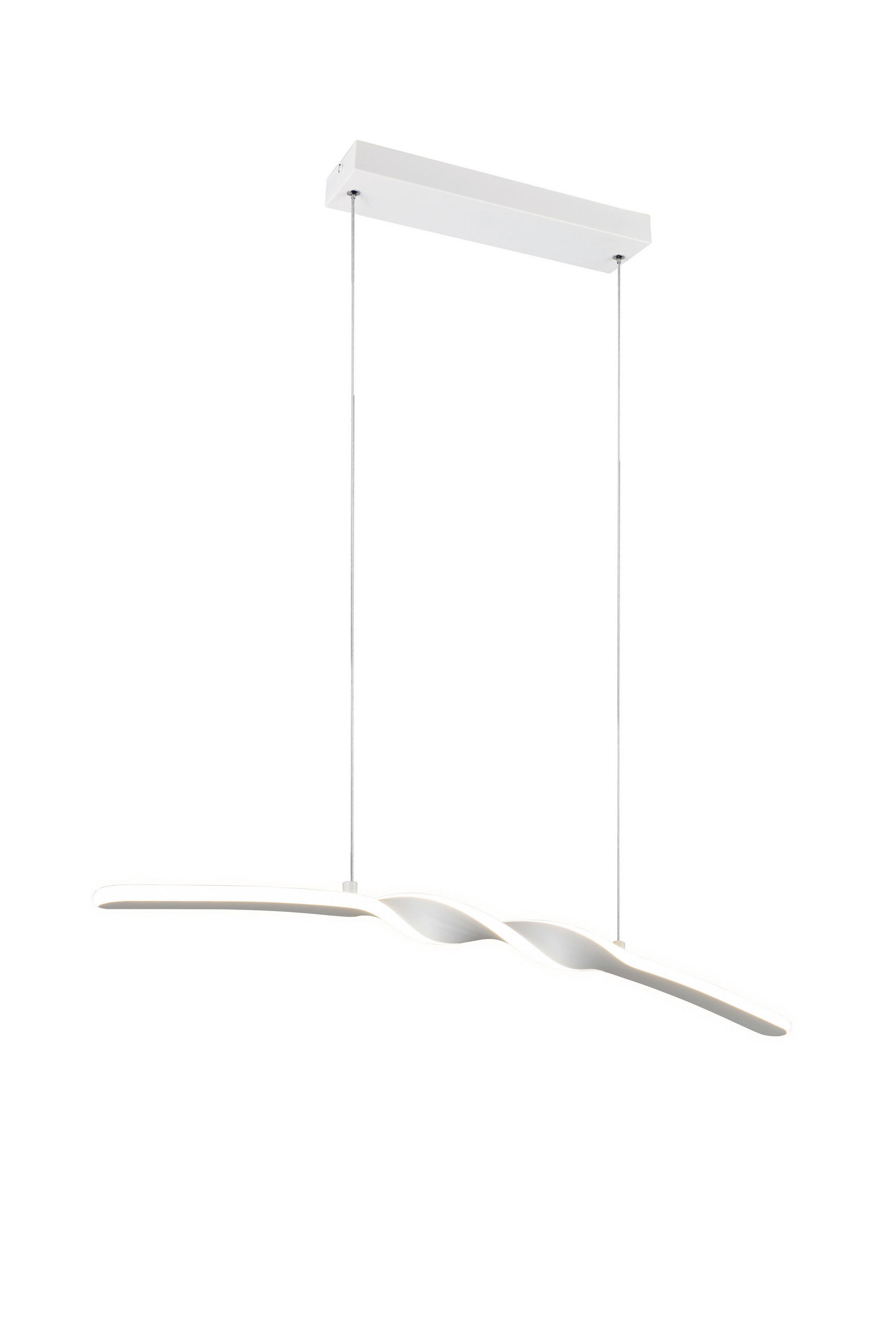 LED FÜGGŐLÁMPA  - fehér, Basics, műanyag/fém (79/150/9cm)