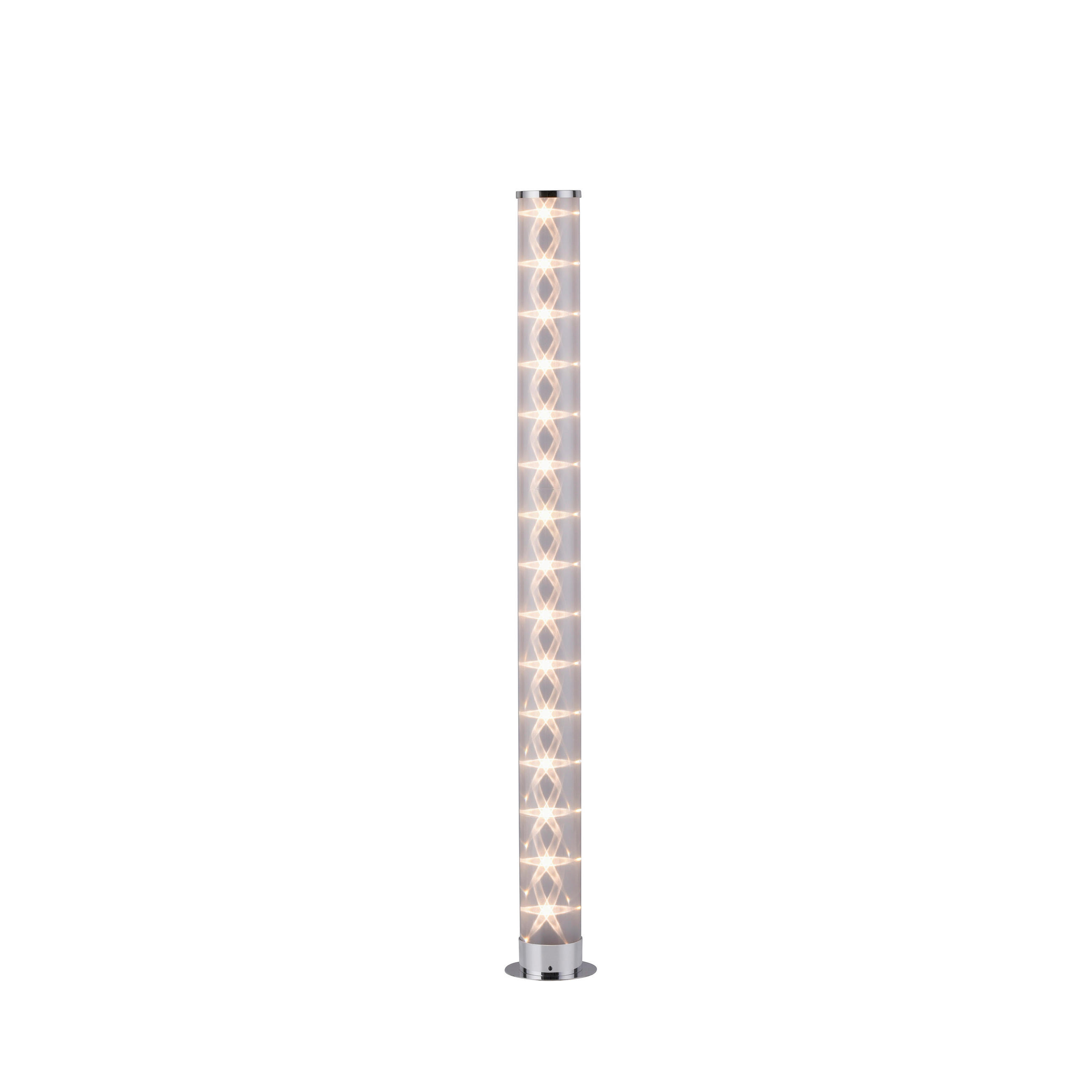 PODNA LED LAMPA - boja hroma, Osnovno, metal/plastika (8/8/100,3cm)