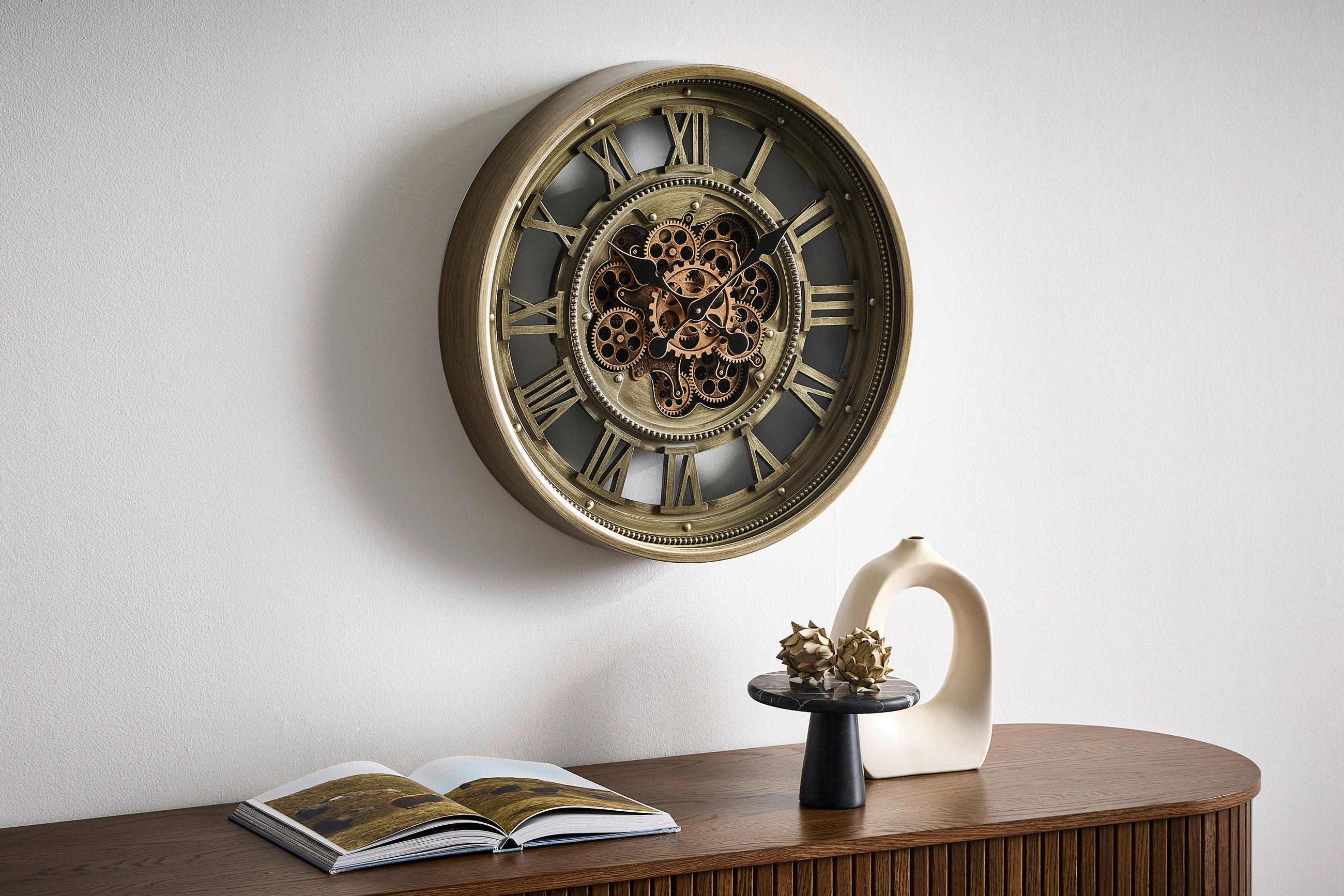 WANDUHR  Grau  - Grau, Trend, Glas/Kunststoff (60/10.5/60cm) - Landscape