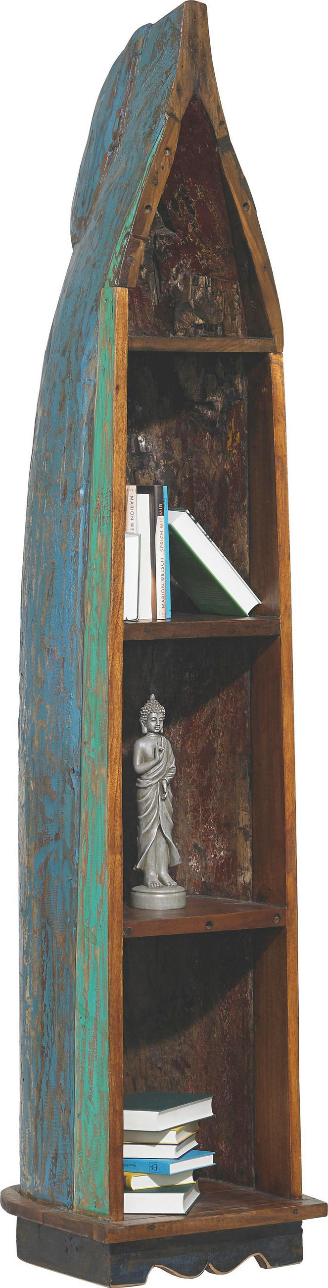 Bootsregal 41/235/53 cm Braun, Türkis