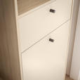 GARDEROBE 4-teilig  in 120/200/50 cm  - Kaschmir/Eichefarben, Design, Glas/Holzwerkstoff (120/200/50cm) - Xora