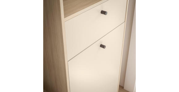 GARDEROBE 4-teilig  in 120/200/50 cm  - Kaschmir/Eichefarben, Design, Glas/Holzwerkstoff (120/200/50cm) - Xora